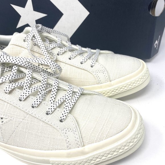 Converse 🔥SALE!🔥160622C One Star OX White Black Egret Canvas Sneaker Mens Size - Picture 7 of 10